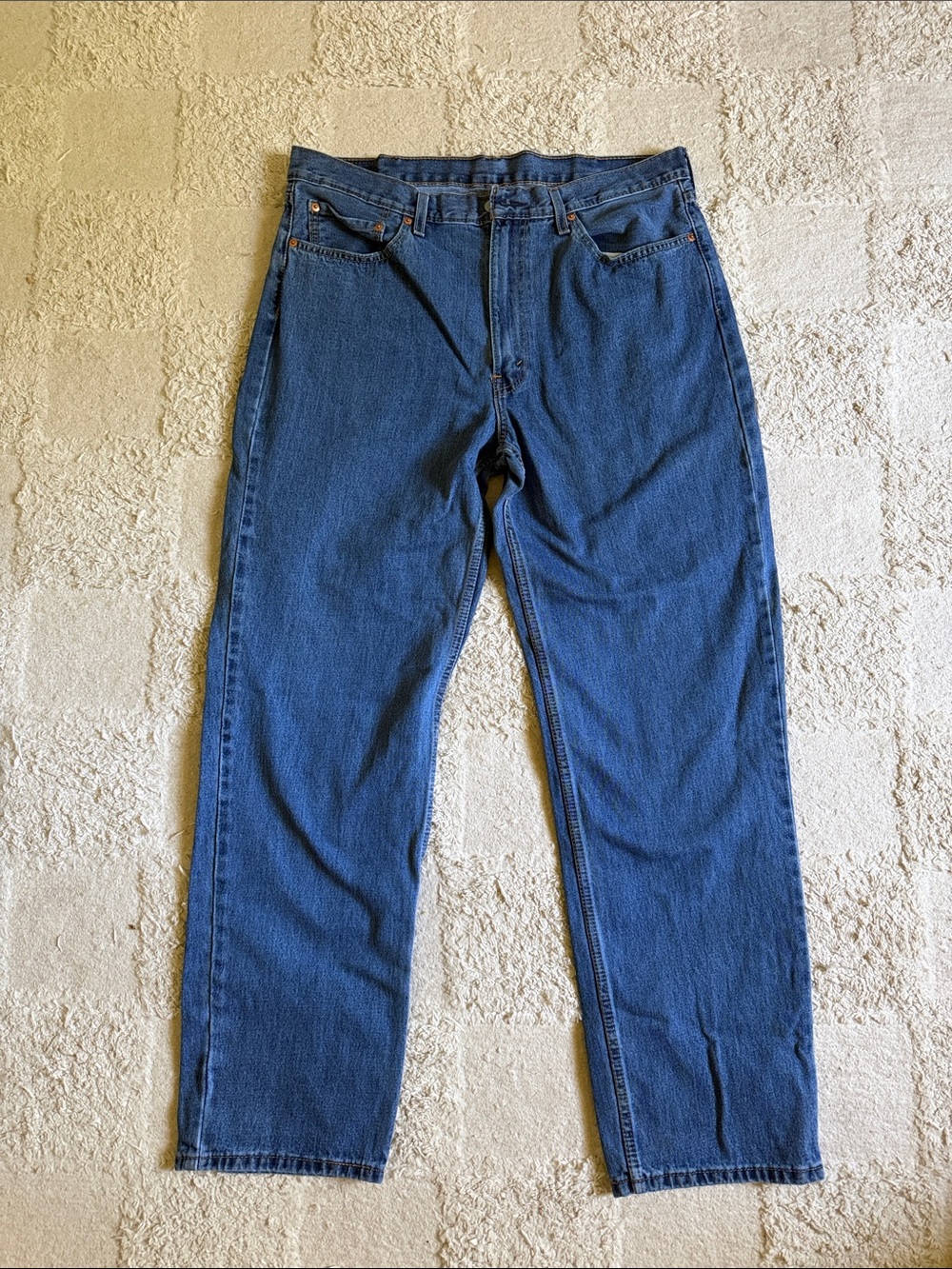 Signature by Levi Strauss Men's Dark Blue Straight Jeans